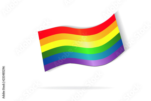 LGBT flag logo symbol