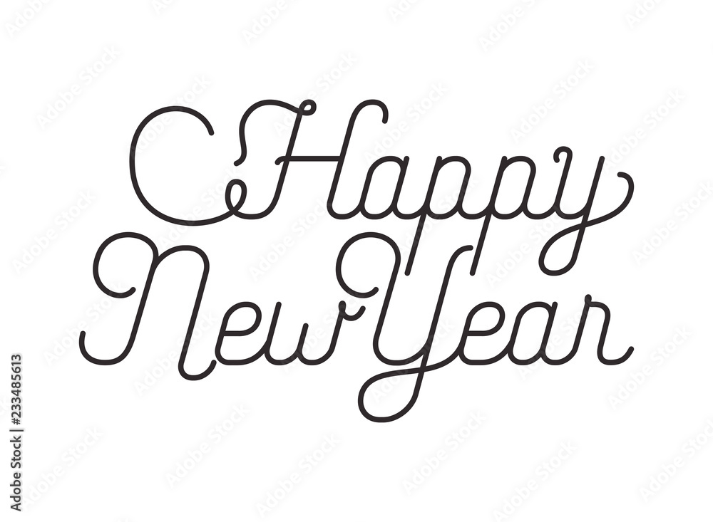 happy new year isolated icon happy new year isolated icon