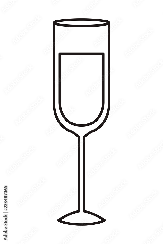 glass of wine isolated icon glass of wine isolated icon