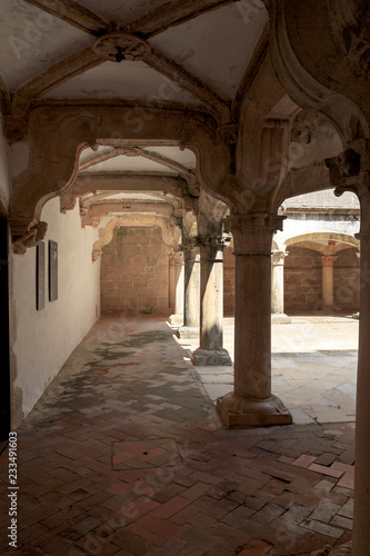 Inside the ambulatory of St Barbara Cloister in Convent of Christ