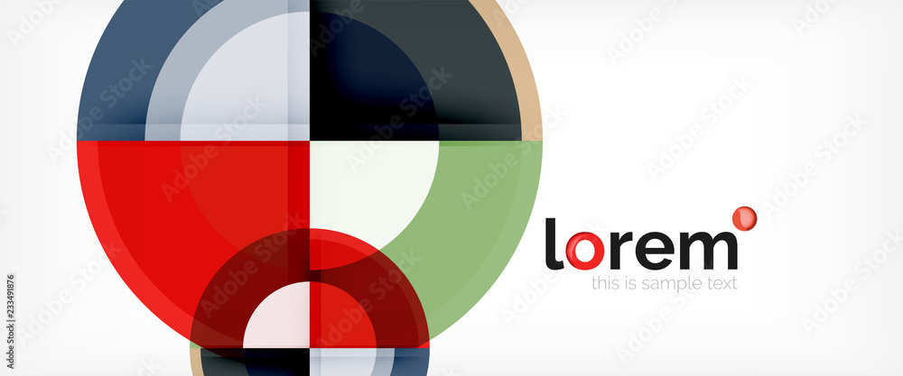 Multicolored round shapes abstract background Multicolored round shapes abstract background