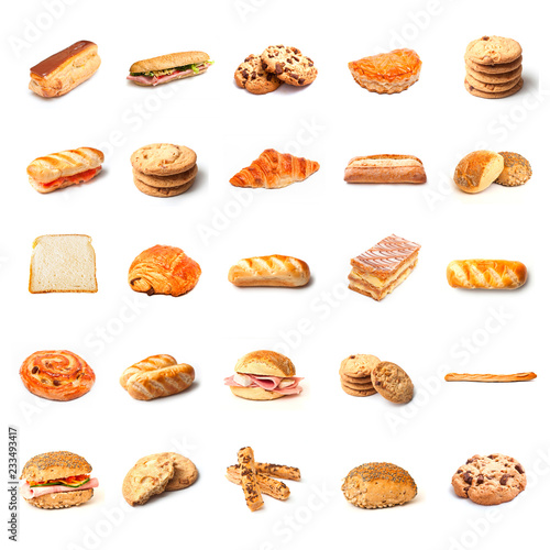 bread , bakery and sandwiches collage