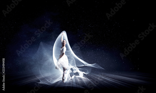 Ballet dancer in jump