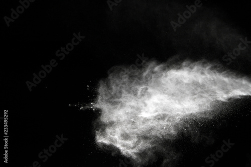 Powder explosion as background