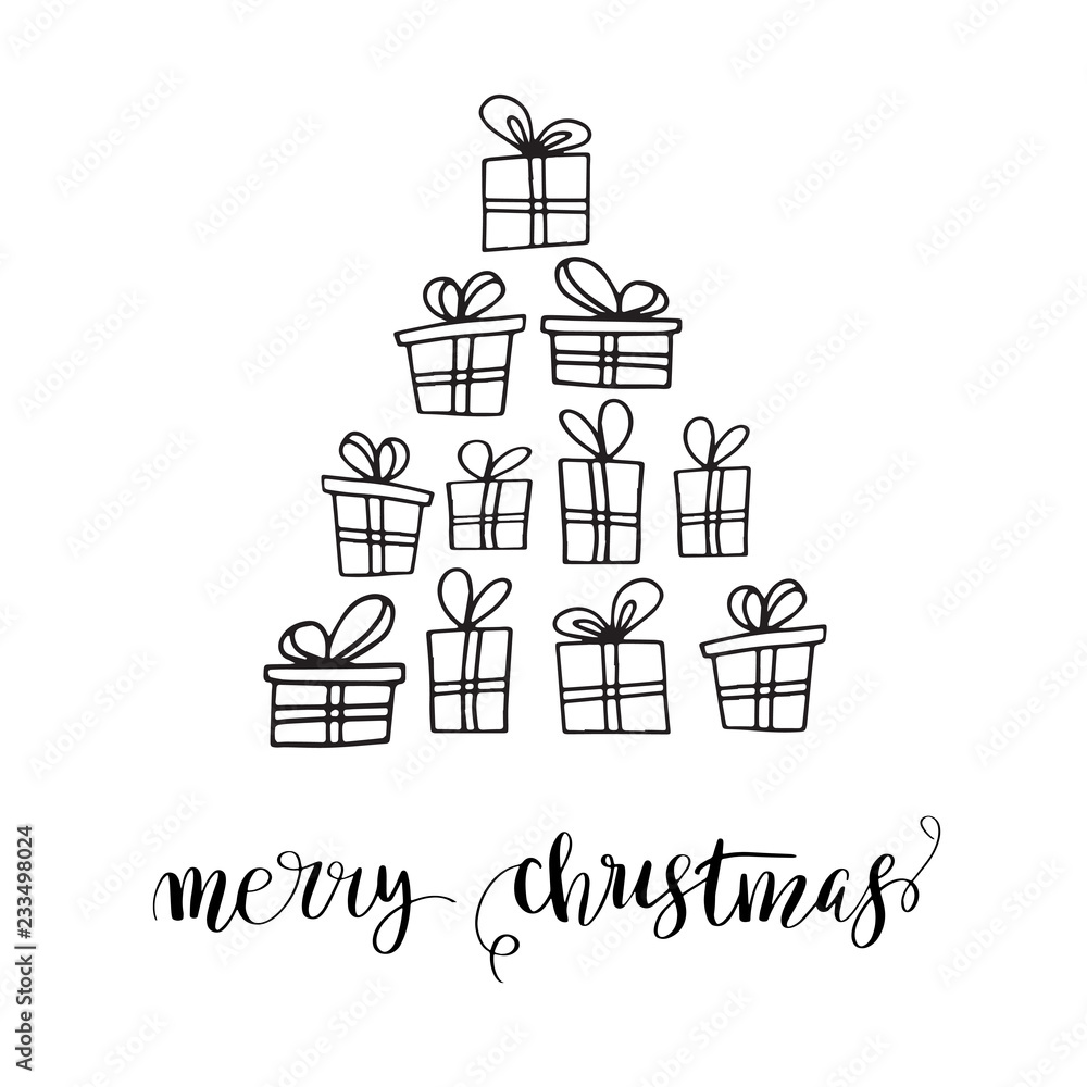 Christmas tree and gifts Christmas tree and gifts