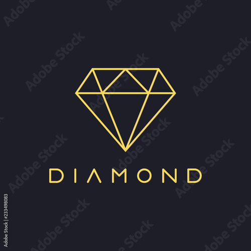 thin line diamond logo