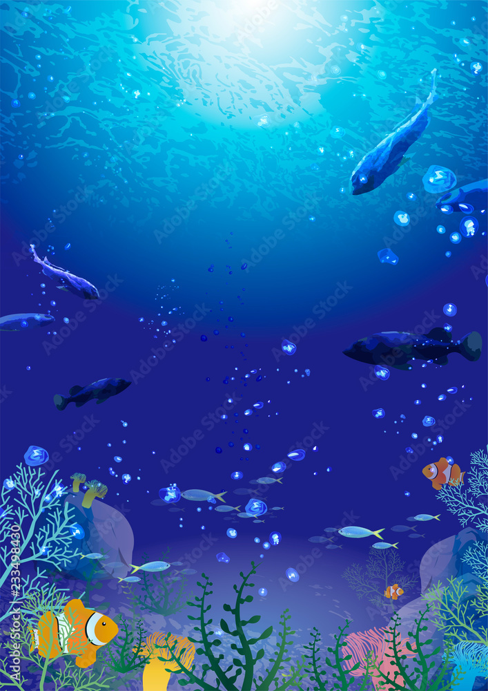 Obraz premium アクアリウム 深海