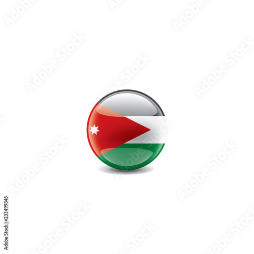 Free Download Jordan flag, vector illustration on a white background - GFXLoad