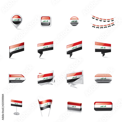 Free Download Iraqi flag, vector illustration on a white background - GFXLoad