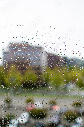 raindrops on the window