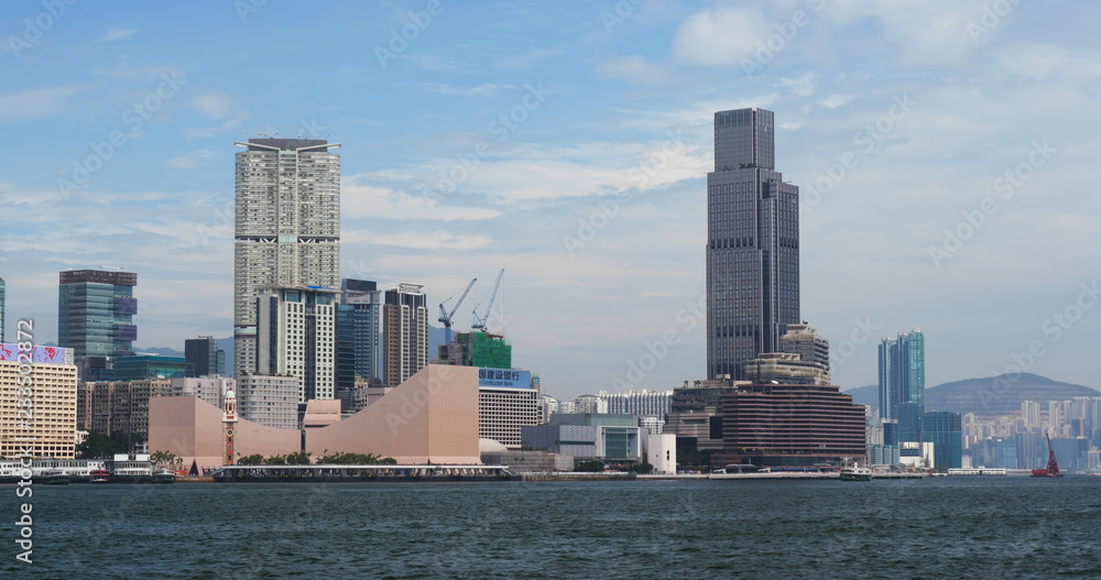 Kowloon peninsula in Hong Kong