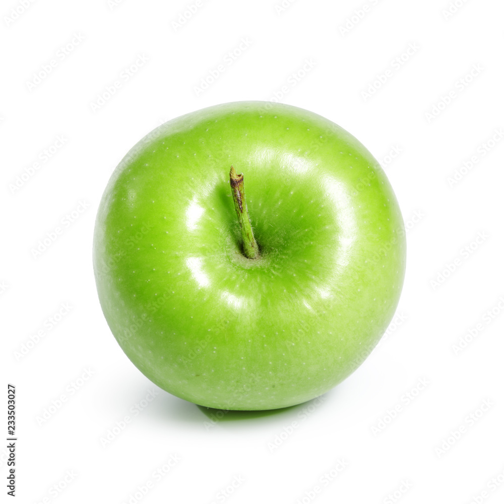 Green apple, isolated on white background Green apple, isolated on white background