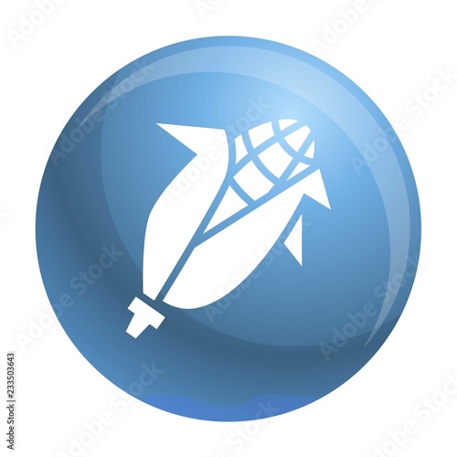 Eco corn icon. Simple illustration of eco corn vector icon for web design isolated on white background