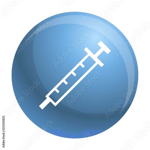 Insuline syringe icon. Simple illustration of insuline syringe vector icon for web design isolated on white background