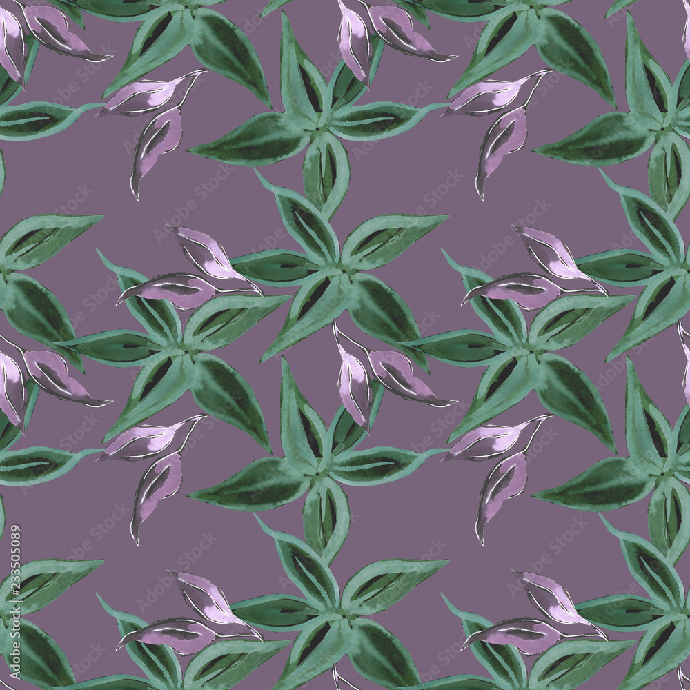 Autumn flowers, seamless pattern Autumn flowers, seamless pattern