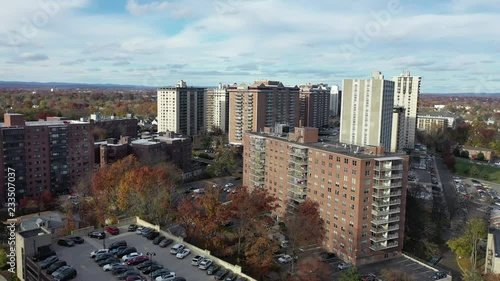 Aerial of Hackensack, New Jersey, November 2018 photo