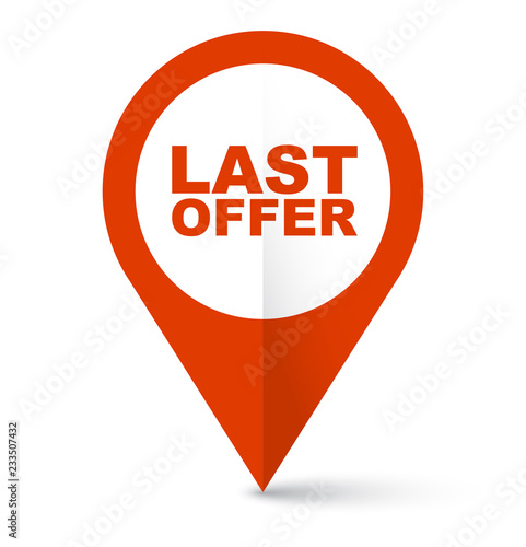 red vector banner last offer