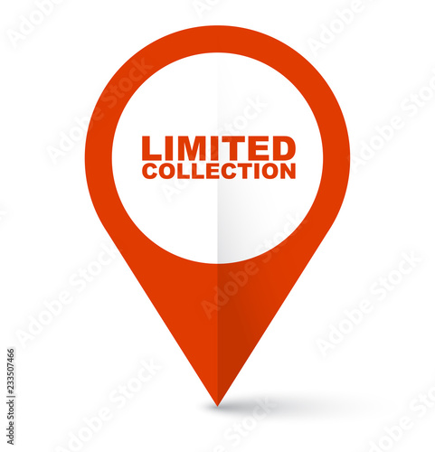red vector banner limited colection