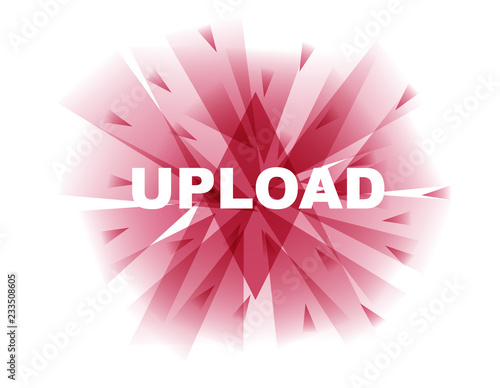 red vector banner upload