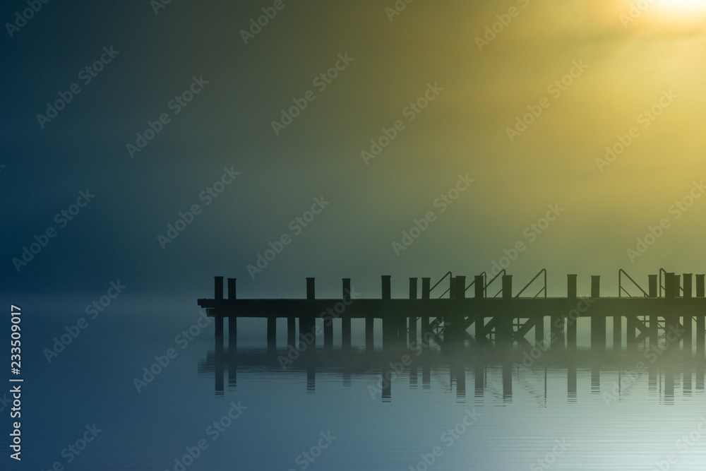 Obraz premium green yellow jetty