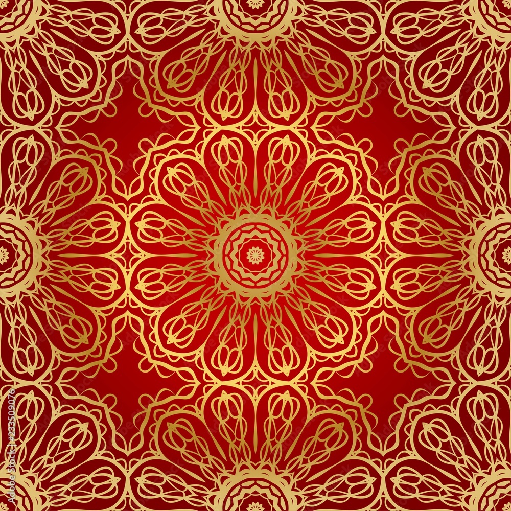 Design for square fashion print. For pocket, shawl, textile, bandanna. Seamless floral pattern. Vector illustration. Design for square fashion print. For pocket, shawl, textile, bandanna. Seamless floral pattern. Vector illustration.