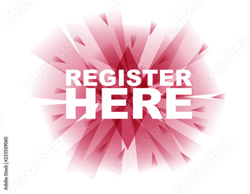 red vector banner register here