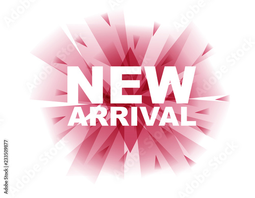 red vector banner new arrival