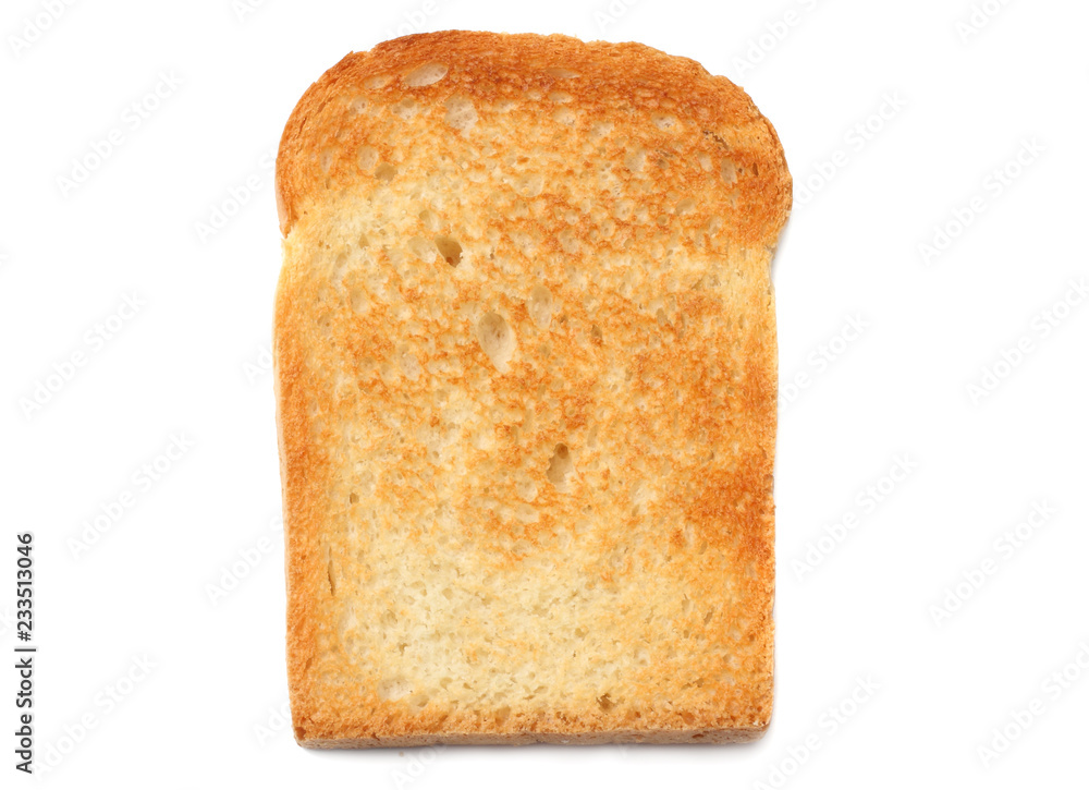 one sliced toast bread isolated on white background one sliced toast bread isolated on white background