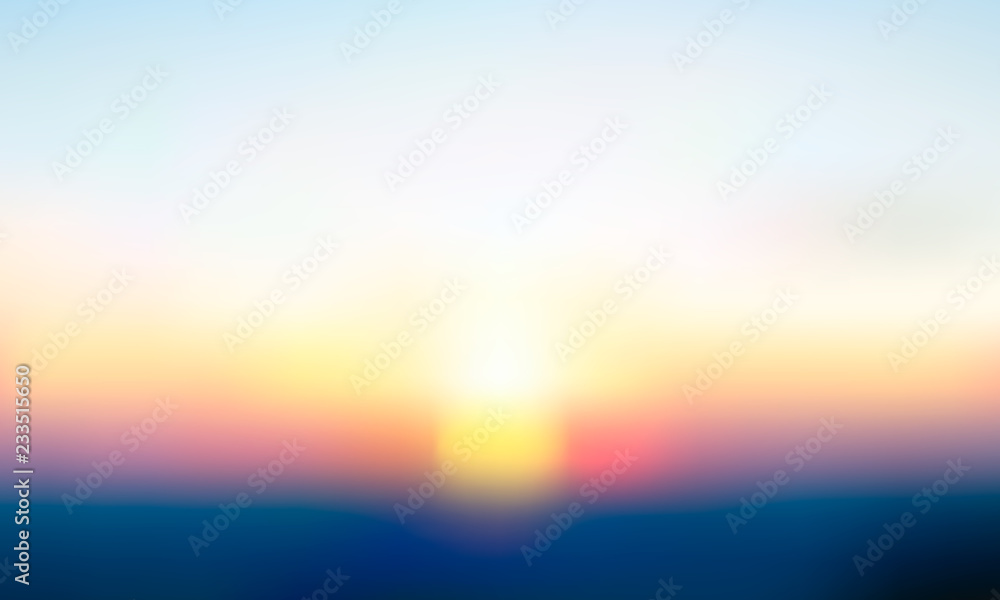 Vector gradient blurred background. Natural color. - obrazy, fototapety, plakaty 