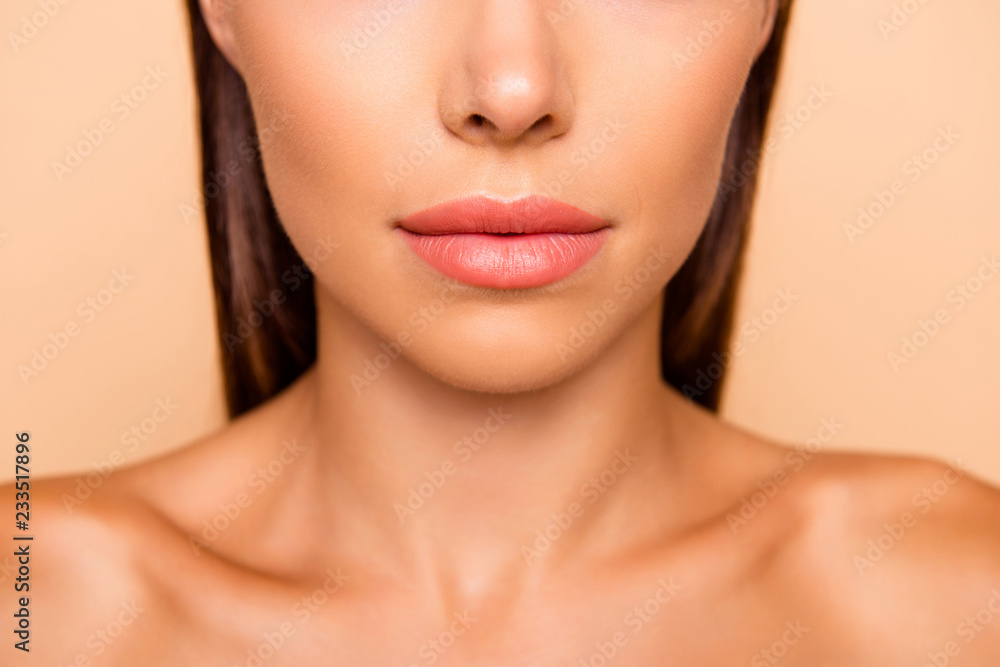 Cropped close up photo of attractive gorgeous beautiful leisure Cropped close up photo of attractive gorgeous beautiful leisure