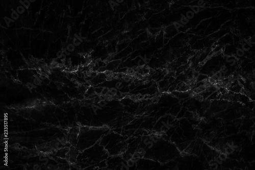 Fototapeta Naklejka Na Ścianę i Meble -  Black marble natural pattern for background, abstract natural marble black and white