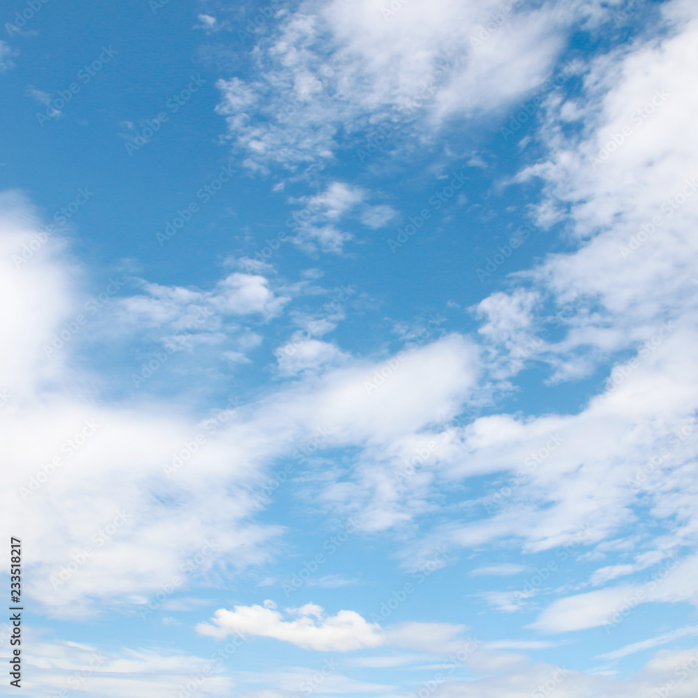 The vast blue sky and clouds sky