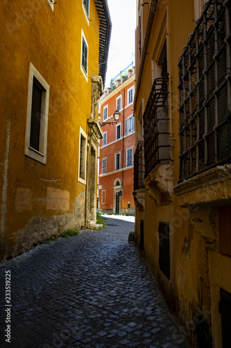 alley of the Rome historic centre