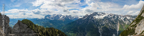 View of the Salzach Valley and the city of Tennek near the Eisriesenwelt in the Austrian Alps