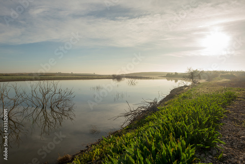 The Guadiana river next to the tables of daimiel