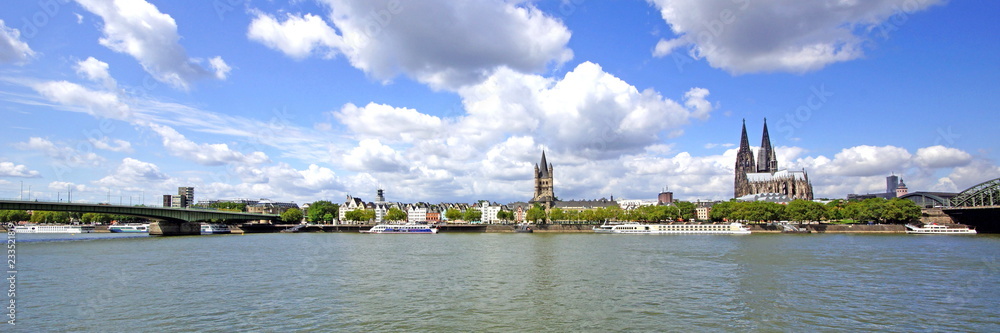KÖLN am Rhein ( NRW  ) -Stadtpanorama