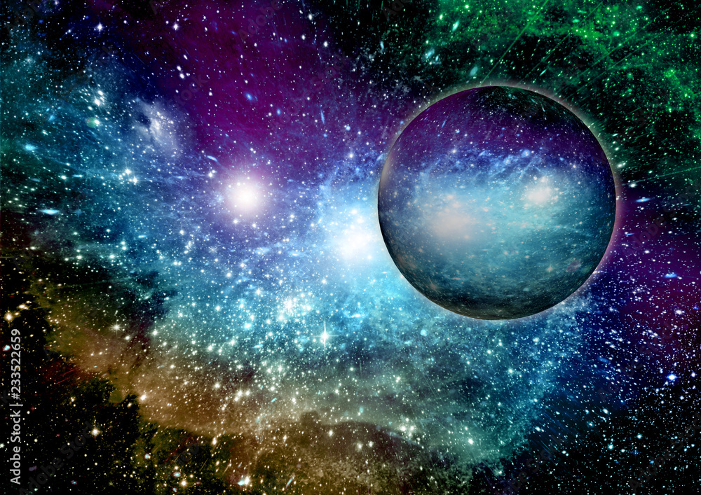 Obraz premium galaxy in a free space