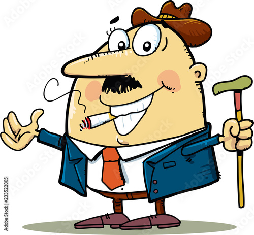 Happy rich successful senior businessman
