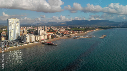 Aerial view of Follonica, Tuscany