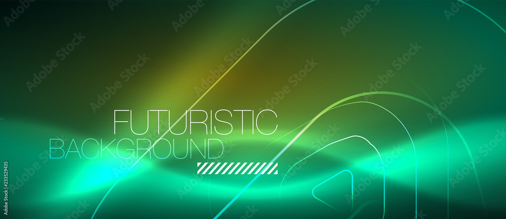 Color shiny neon lights background with abstract lines Color shiny neon lights background with abstract lines