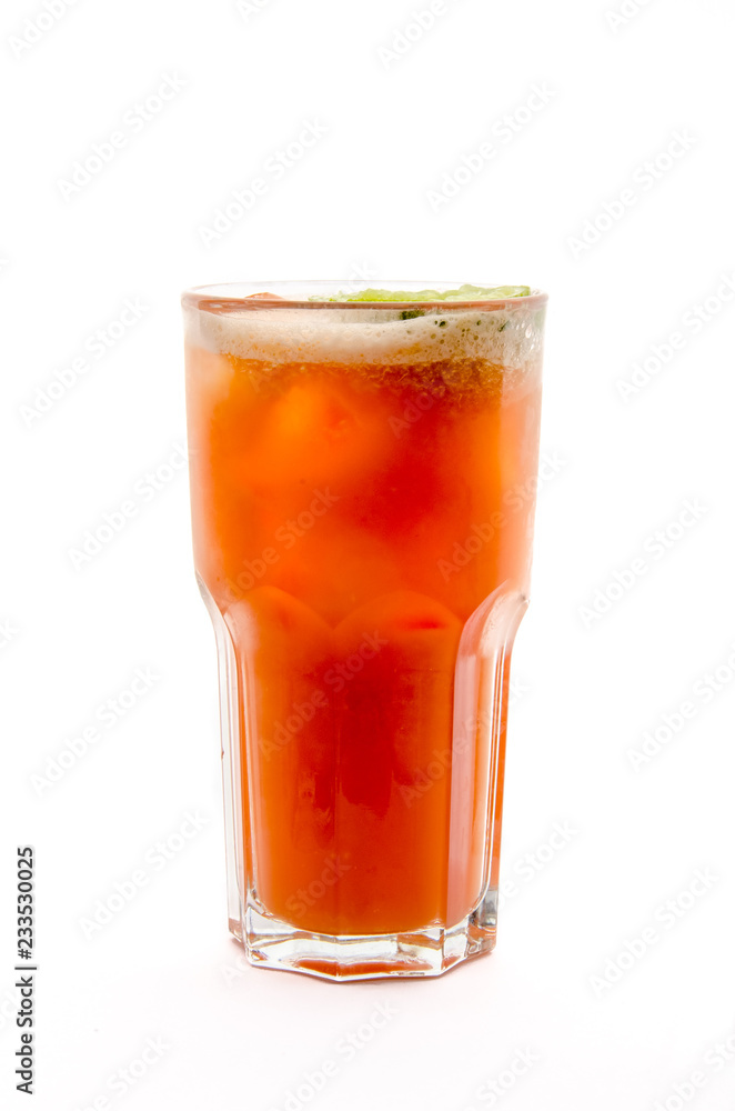 cocktail soft and long-drinks in front of white background cocktail soft and long-drinks in front of white background
