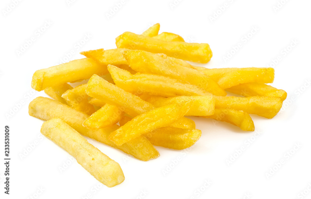 french fries isolated on white french fries isolated on white