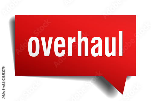 overhaul red 3d speech bubble