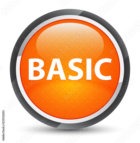 Basic galaxy orange round button