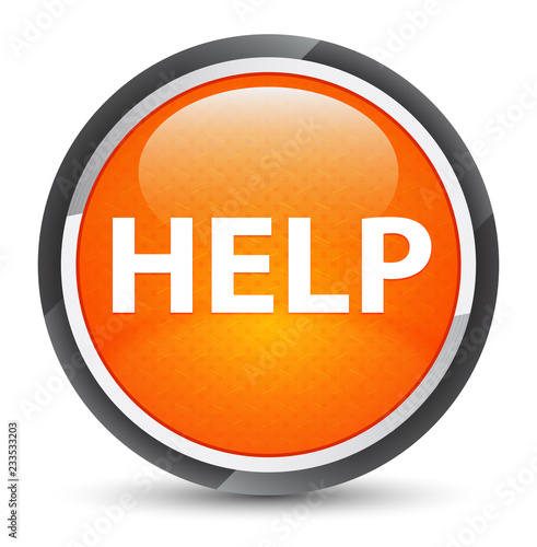 Help galaxy orange round button
