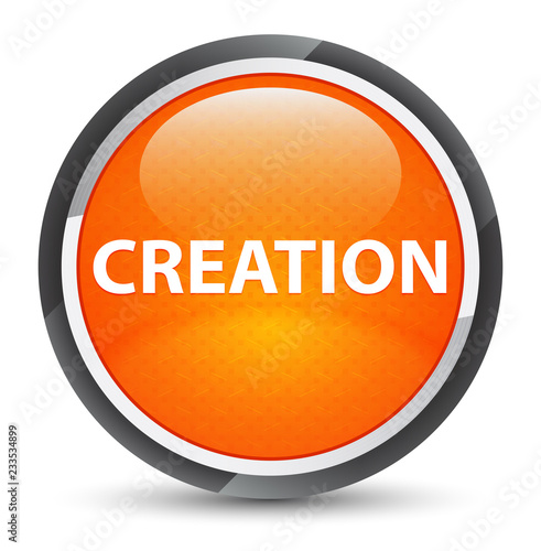 Creation galaxy orange round button