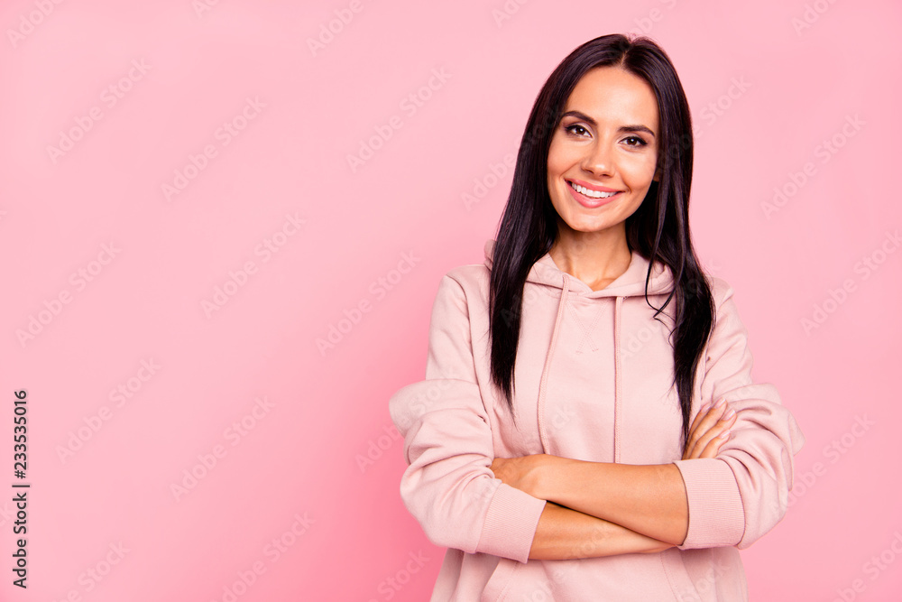 Portrait of nice lovely attractive winsome delicate charming pre Portrait of nice lovely attractive winsome delicate charming pre