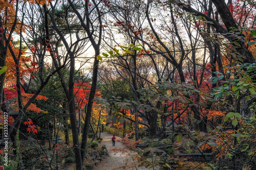 Gilsangsa temple during autumn photo