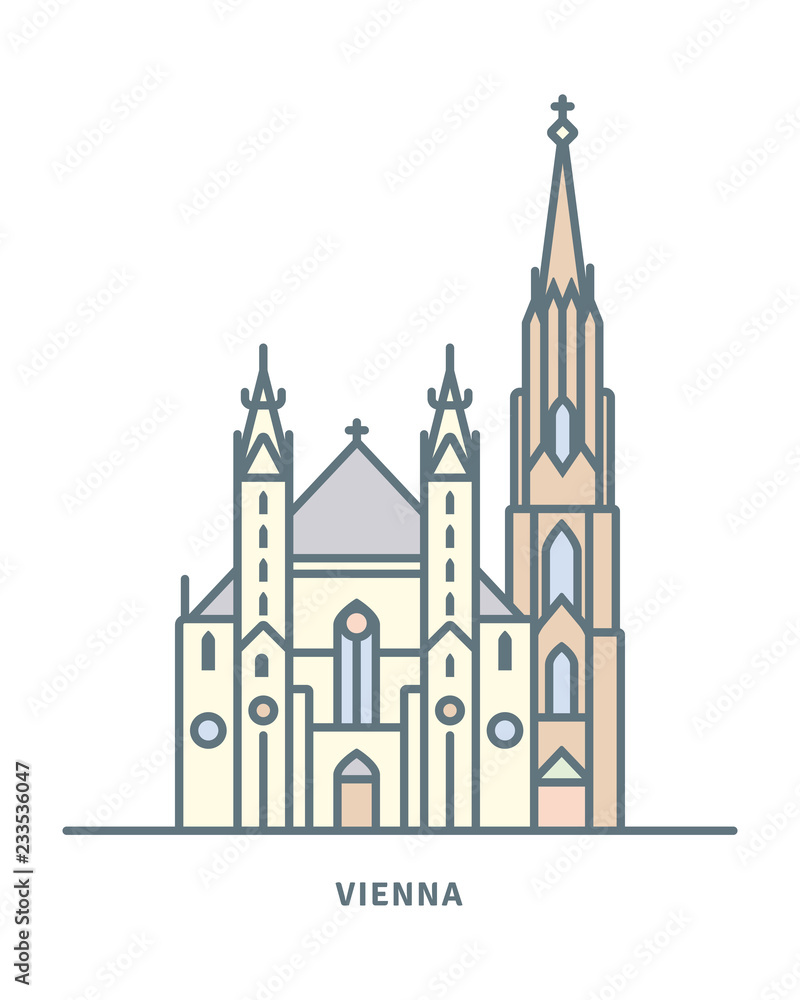 Saint Stephens Cathedral at Vienna icon