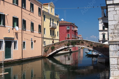 Romantic town of small Venice with old stone bridge © Jiri